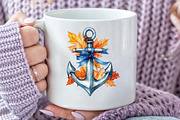 Watercolor Coastal Autumn Clipart, an Illustration by Rose Art (Thumbnail 5 of 7)