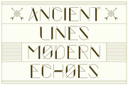Gratitude - Art Deco Inspired Font, a Sans Serif Font by Kahade Studio (Thumbnail 5 of 12)