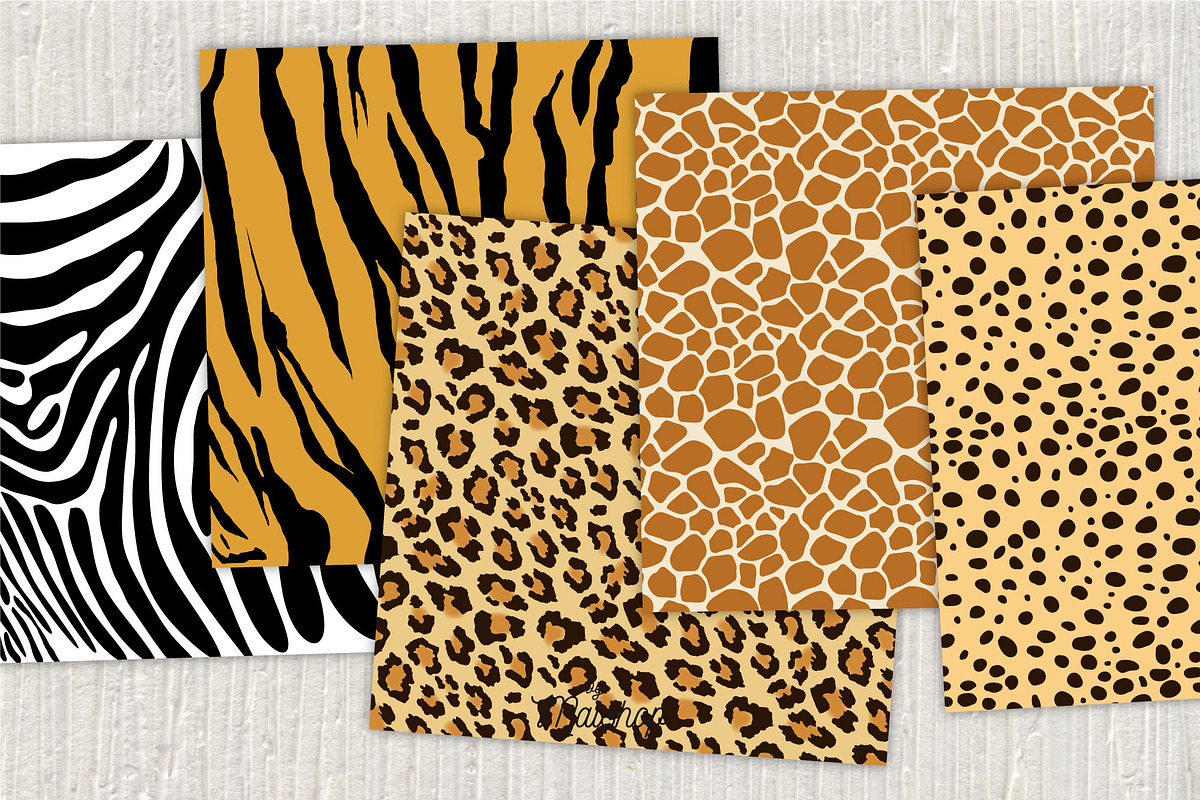 Digital Papers - Africa Skins Set 01 preview 2