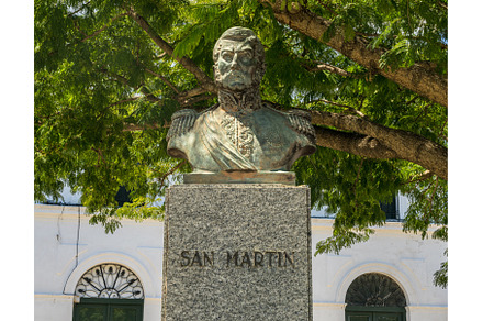 Statue of San Martin in Colonia del, an Architecture Photo by Backyard Stock