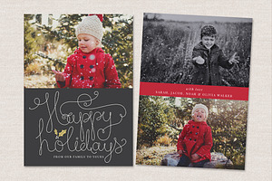 Christmas Card Template CC030, a Card Template by OtoStudio