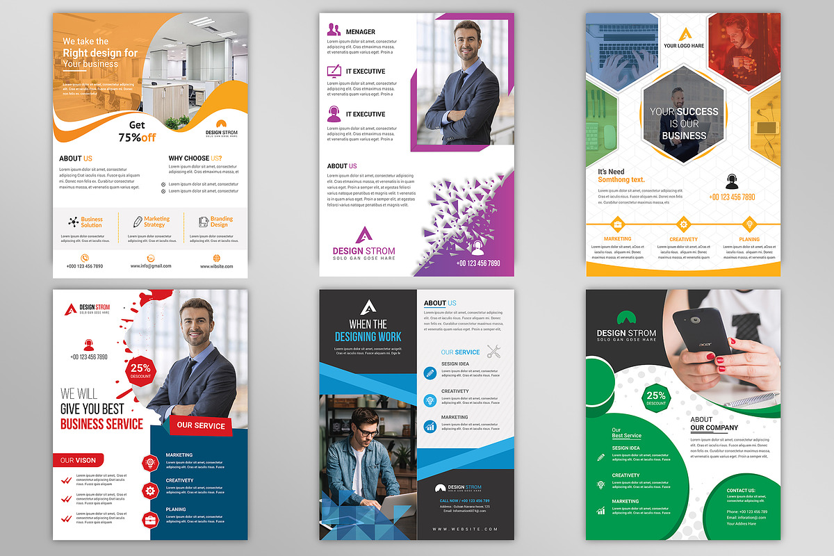 500+ Flyers Mega Bundle 99% OFF, a Flyer Template by Imagine Design Studio (Photo 28 of 98)