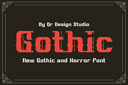 Gothic Mightier - Metal Font, a Blackletter Font by QR Design Studio (Thumbnail 2 of 6)