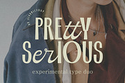 Pretty Serious Experimental Duo Sans, a Script Font by Struvictory.art (Thumbnail 1 of 9)