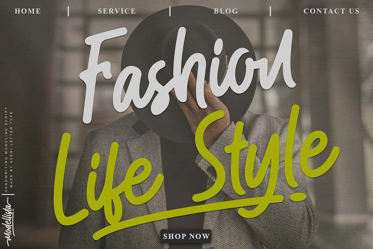 Modellista | Handwriting Font, a Handwritten Font by Aveni Letter Type (Photo 7 of 15)