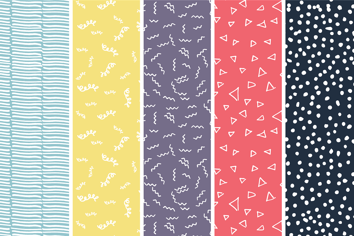 Doodle Pattern Set, a Pattern Graphic by annakatecreates (Photo 5 of 5)