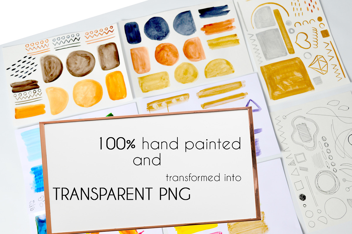 Modern watercolor painted, a Texture Graphic by Big Bundles Shop (Photo 6 of 6)