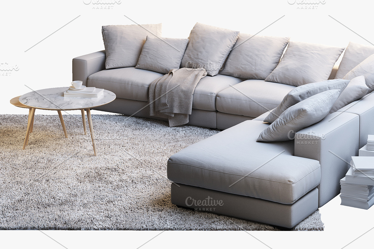 Cenova 2 corner sofa 3d model, a Furniture 3D Model by 3dmitruk (Photo 4 of 9)