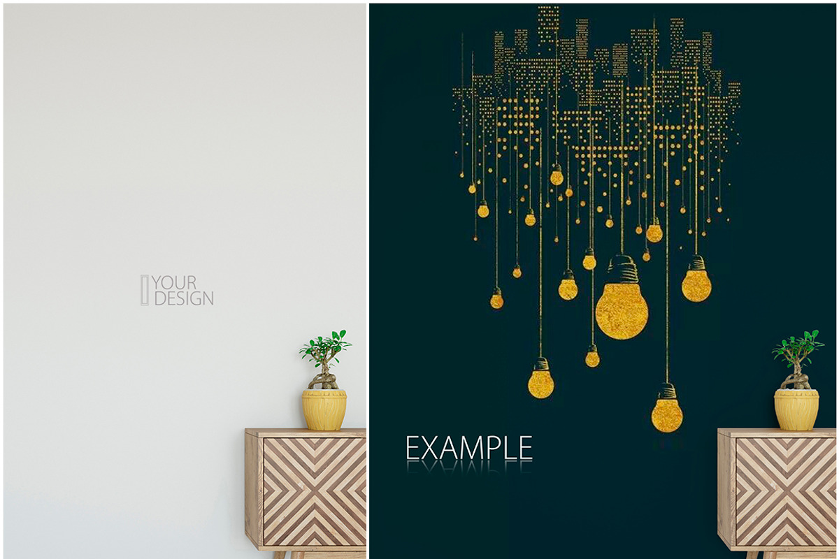 Wall & Frames Mockup - Bundle Vol 4, a Print Template by Yuri-U (Photo 29 of 32)