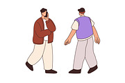 People walking on street set, a Person Illustration by Good Studio (Thumbnail 5 of 10)