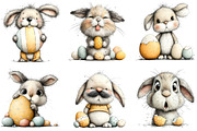 Quirky Easter Bunny Clipart Bundle, an Illustration by Sublimation Artist (Thumbnail 7 of 7)