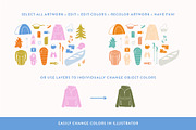 Outdoors Collection - Hiking/Camping, an Illustration by emilywhitedesign (Thumbnail 6 of 7)