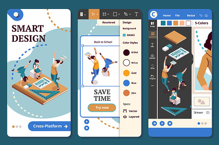Education 3d situations, a Presentation Template by Aurielaki Stock Images