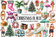 Hand-Drawn Christmas in July Clipart, an Illustration by Designworld (Thumbnail 1 of 6)