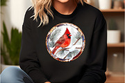 Round Stained Glass Birds Clipart, an Illustration by DreamCafeArt (Thumbnail 6 of 9)