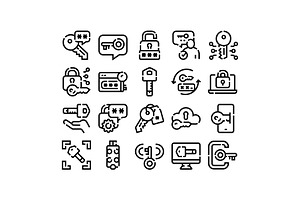 Digital security password key access, an Object Graphic by pikepicture
