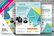 Webinar Invitation Flyer Templates, a Flyer Template by kinzi21 (Thumbnail 1 of 4)