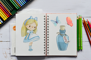 Alice In Wonderland PNG Clipart.