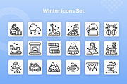Winter Icons Set - Line, an Outline Icon by Kmg Design (Thumbnail 2 of 3)