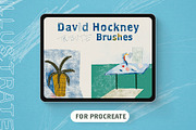 DAVID HOCKNEY PROCREATE BRUSHES, a Brush Add-On by Illus.trate (Thumbnail 1 of 6)