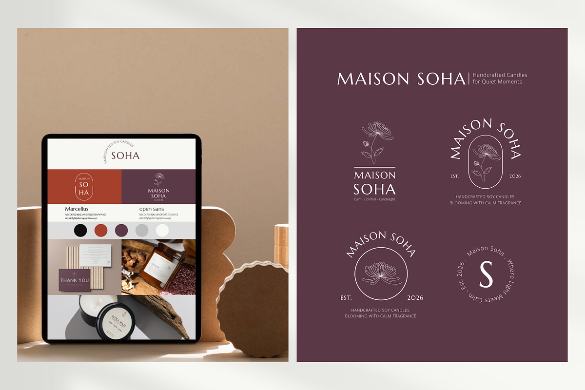 Minimalist Candle Branding Kit preview 2
