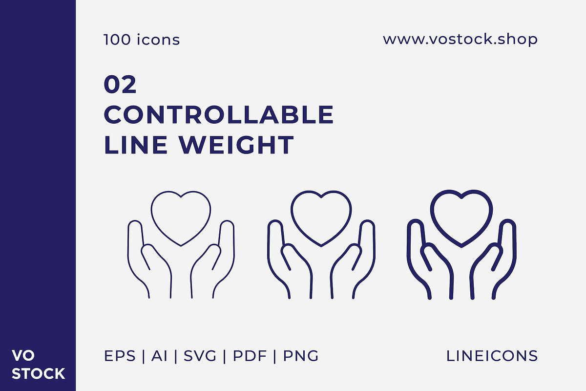 100 Cosmetics Packaging Icons, an Outline Icon by vo.stock (Photo 4 of 5)