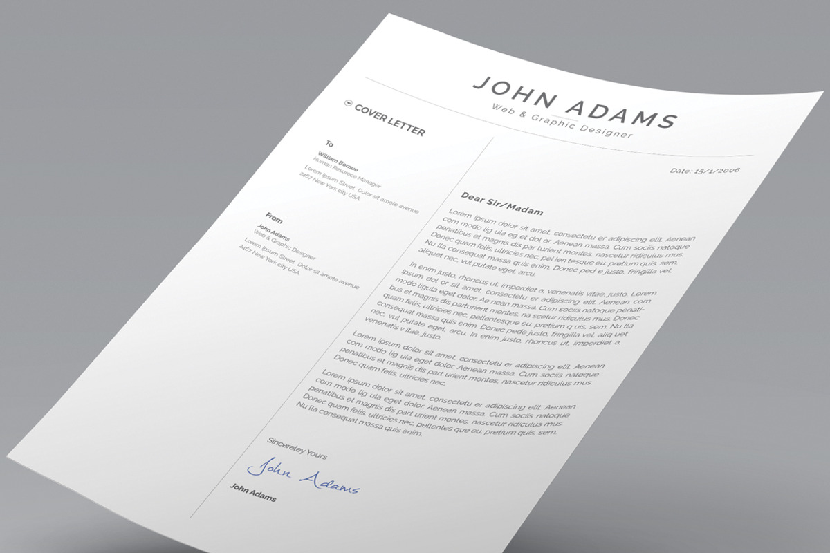 Clean Resume, a Resume Template by Pxl_graphic (Photo 4 of 5)