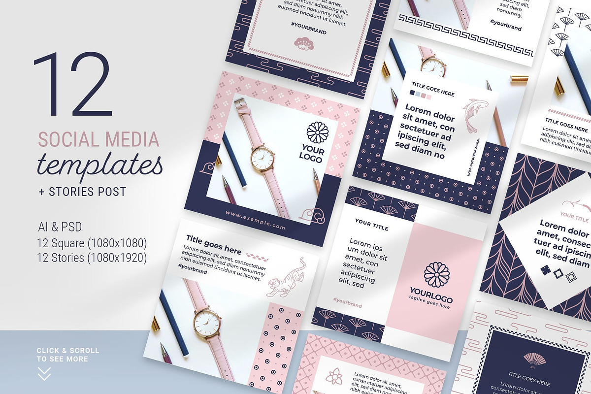 Elements Social Media Templates, a Social Media Template by AsianElements (Photo 1 of 9)