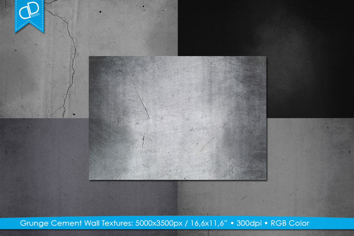 Grunge Cement Wall Textures, a Texture Graphic by cDDesign (Photo 1 of 6)