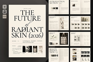 Beauty Brand Magazine Template, a Magazine Template by ArtisanaAura