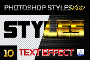 10 Creative Photoshop Styles V220