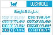 Edge of Galaxy font, a Font by weknow (Thumbnail 7 of 8)