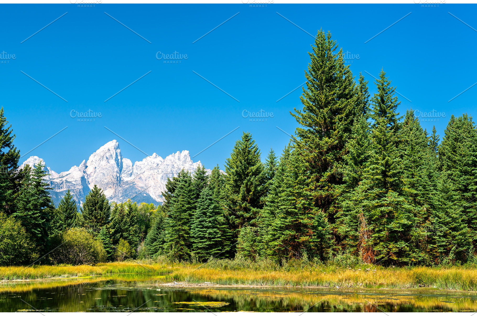 The Teton Mountain Range at, a Nature Photo by Leonid Andronov