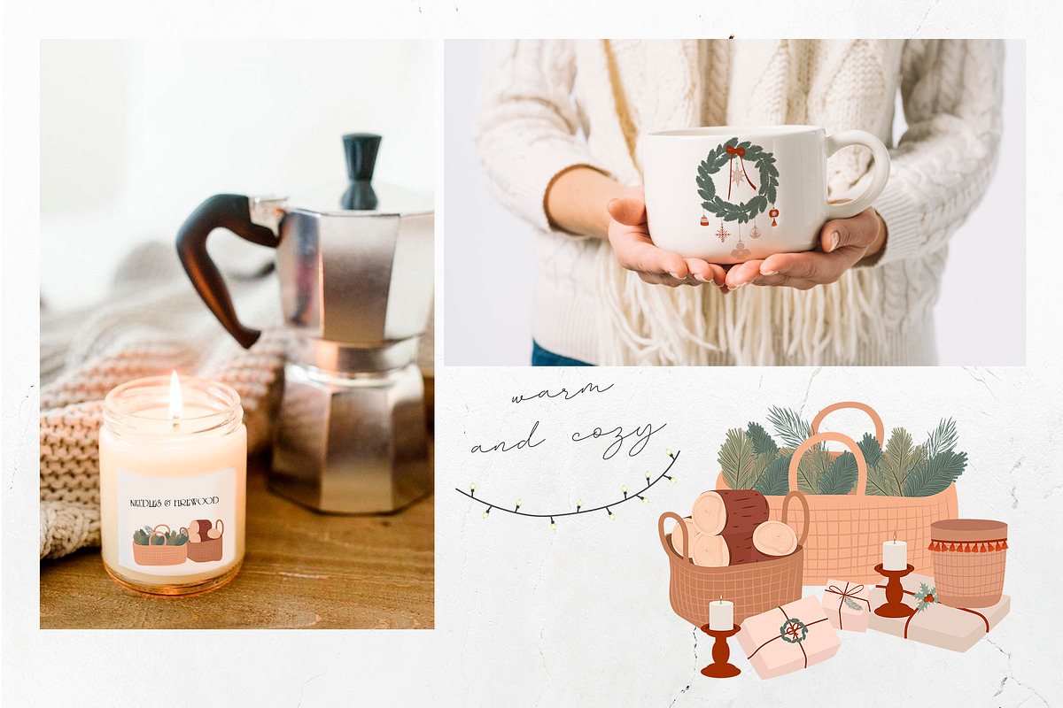 Boho Christmas, warm & cozy, a Seasonal Illustration by Mio Buono (Photo 4 of 17)