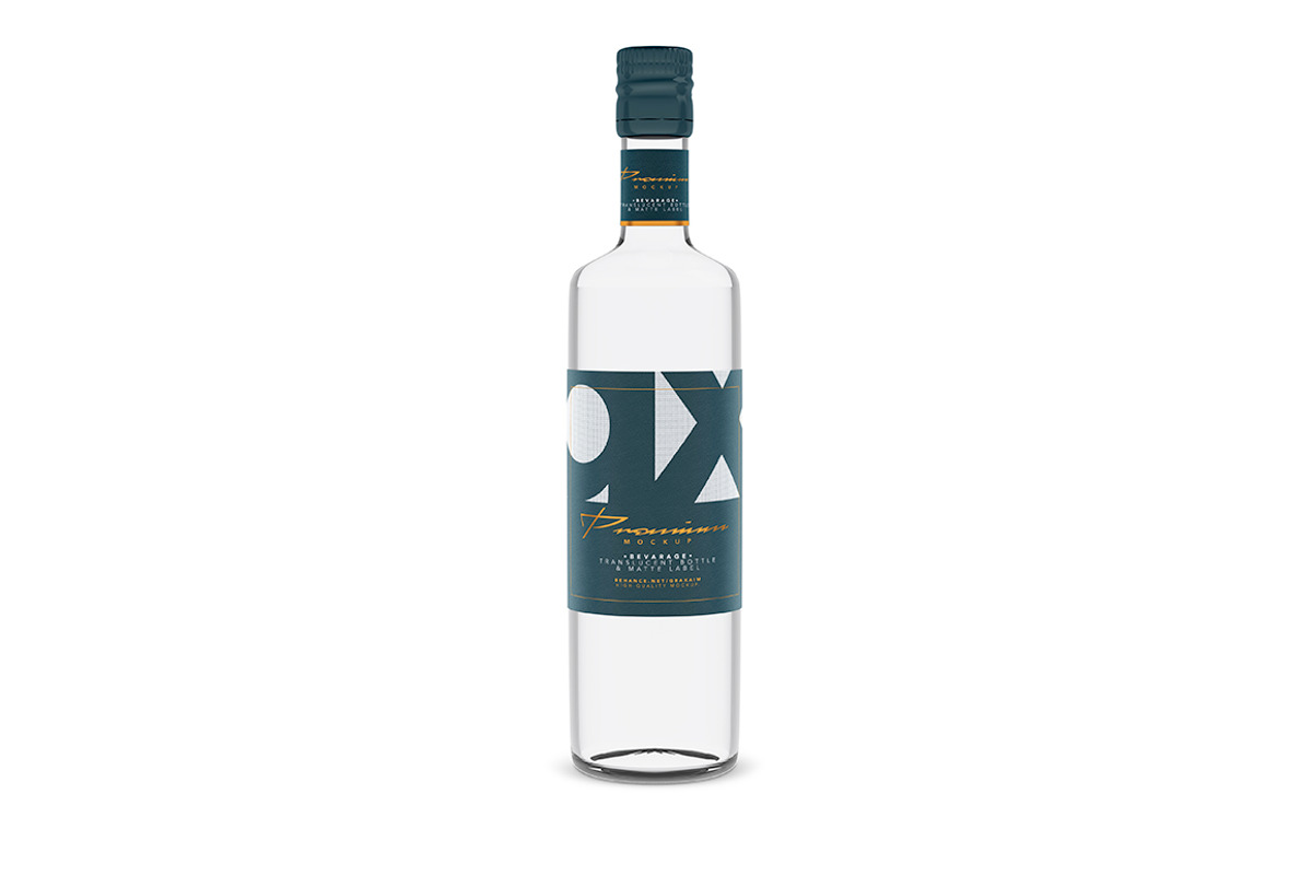 Beverage Bottle - Translucent, a Product Mockup by Graxaim Mock-up (Photo 2 of 6)