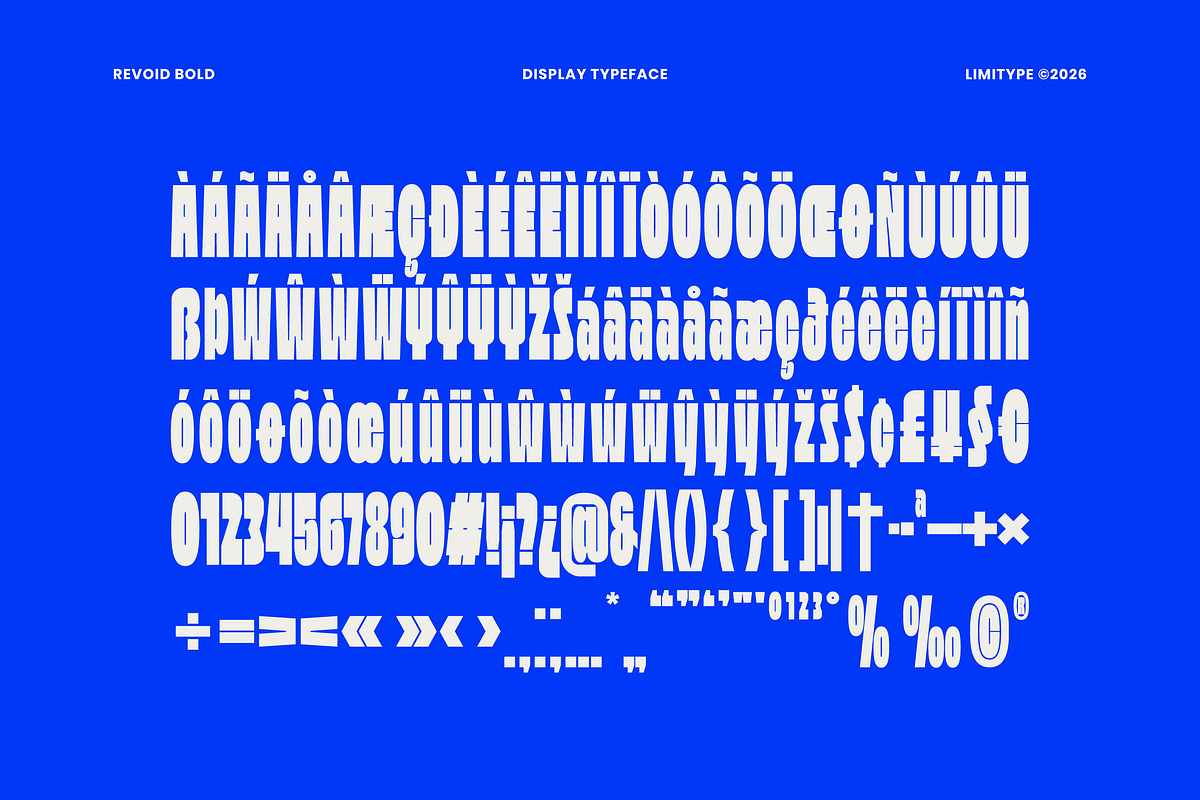 Revoid - Bold Condensed Font, a Sans Serif Font by limitype (Photo 11 of 12)