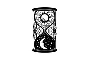 Celestial Sun Moon Hourglass Bundle, an Illustration by Gaye Art (Thumbnail 3 of 31)