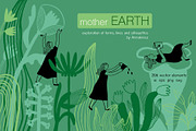 Mother Earth vector shapes and lines, a Decorative Illustration by Annakniaz (Thumbnail 1 of 15)