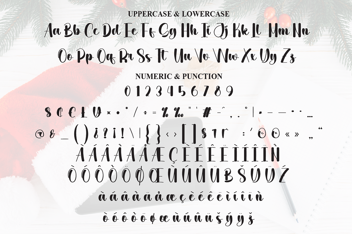 Santa Notebook | Script Font, a Handwritten Font by Scratchones (Photo 7 of 9)