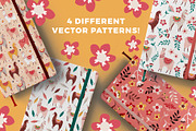 Vector Llama items and patterns, an Object Graphic by Laura Camoe (Thumbnail 3 of 7)