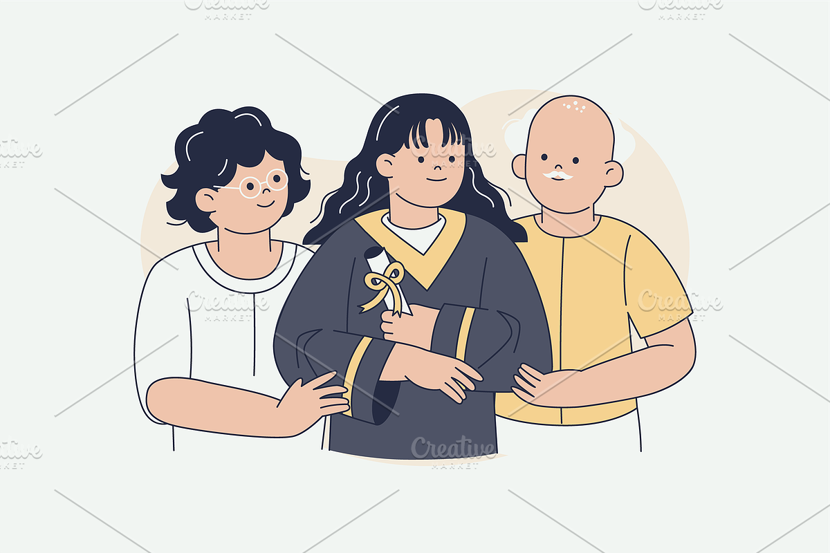 Student Graduation Illustration, an Object Graphic by Jump Studio (Photo 6 of 14)