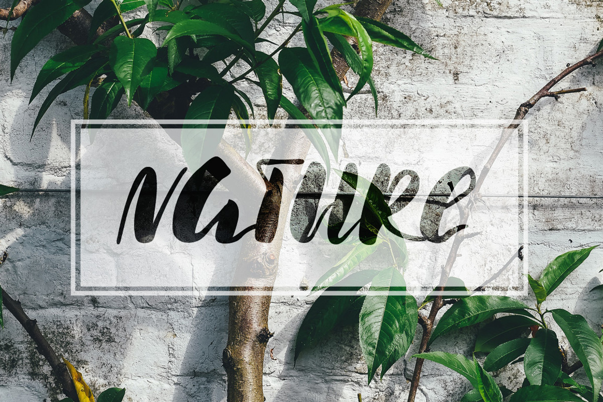 Luuna. Emotional Brush Font preview 7