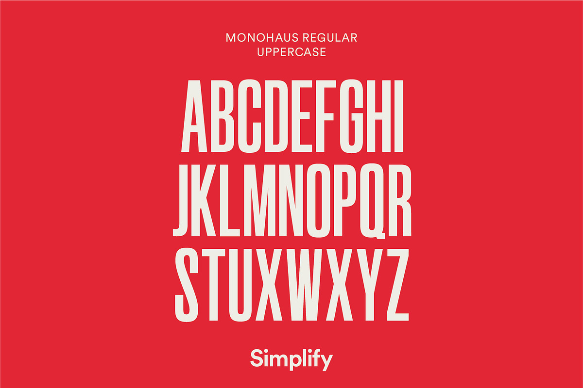 Monohaus - Tall Display Font, a Font by Simplify Creative (Photo 2 of 9)