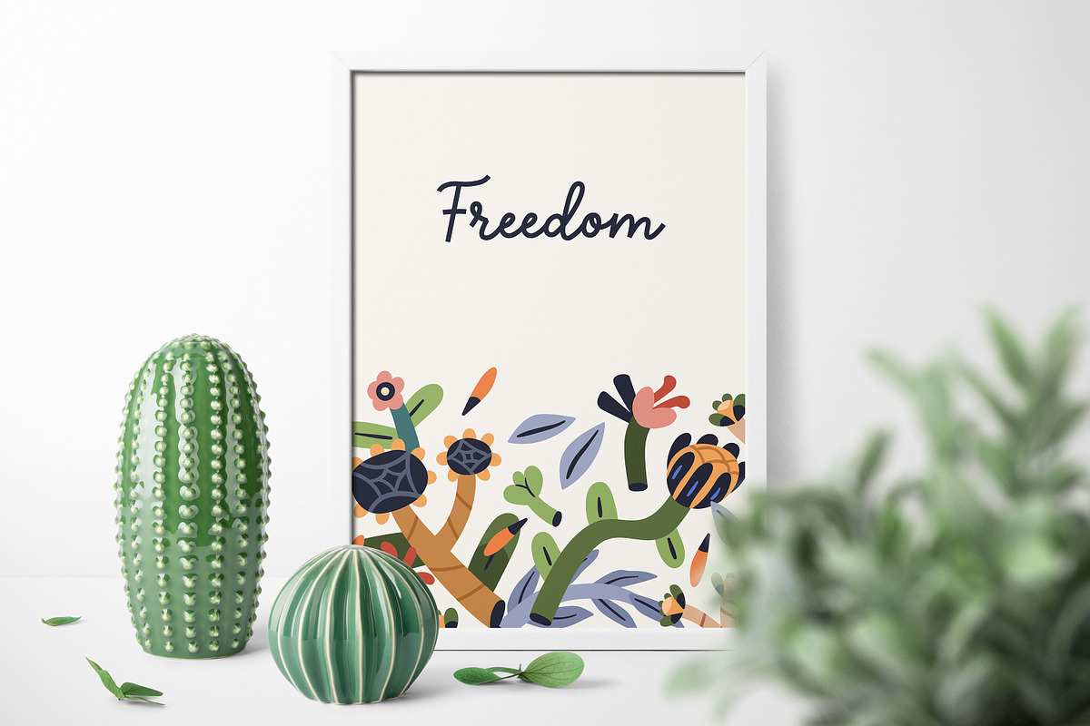 Floral cards, posters, banners set, a Decorative Illustration by Good Studio (Photo 8 of 9)