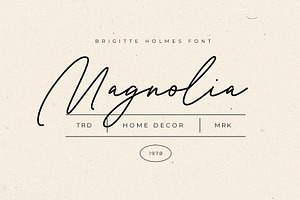 Brigitte Holmes Handwritten Font