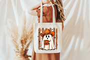 Howdy Halloween Ghost PNG, a Seasonal Illustration by designcity5 (Thumbnail 3 of 4)