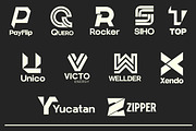 Letter Logo Template Vol 3, a Solid Icon by Tekuni (Thumbnail 7 of 12)