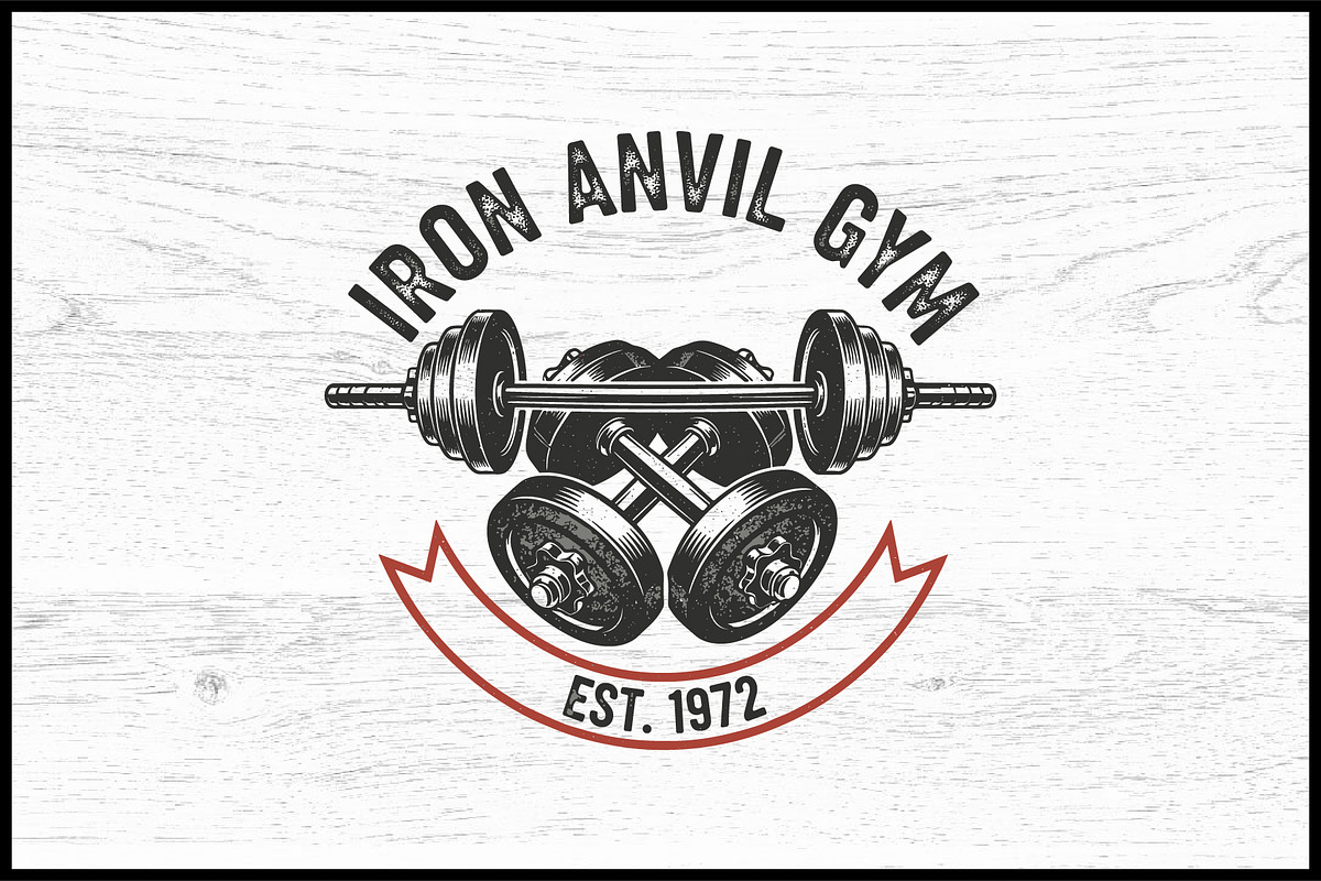 10 Power Gym Logo Badge Bundle, a Sport Illustration by Artivon (Photo 6 of 10)