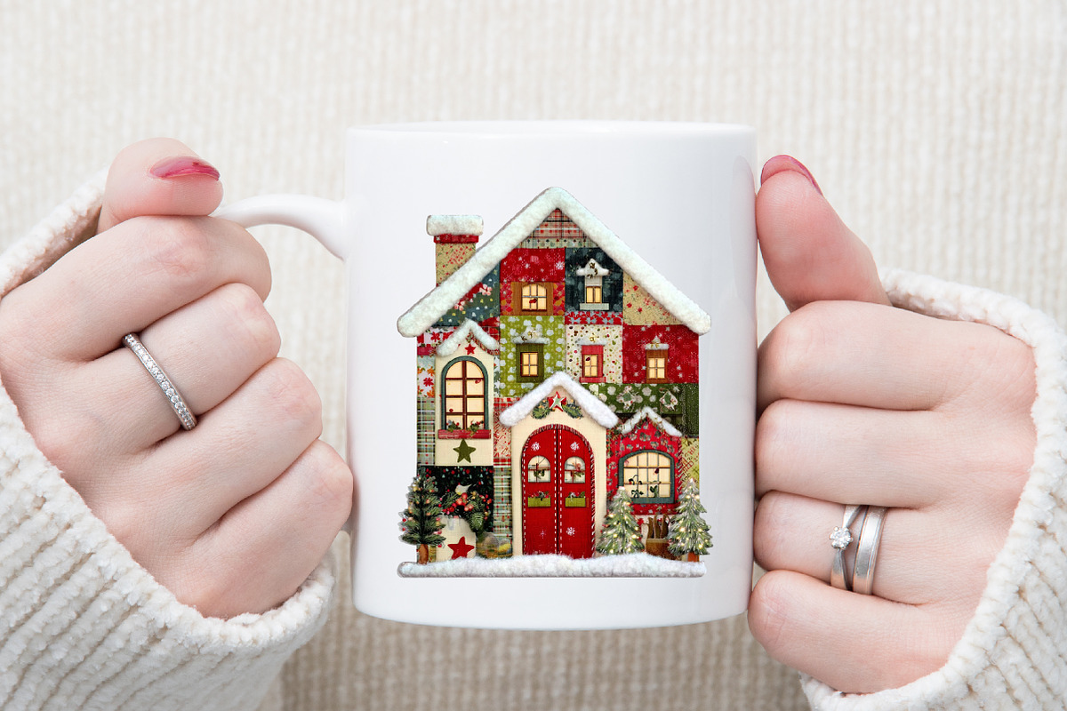 Patchwork Christmas Clipart PNG Bund, an Illustration by Sublimation Artist (Photo 5 of 6)