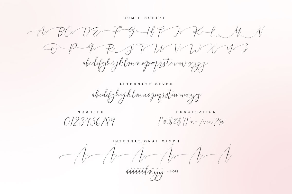 Rumie Script preview 6
